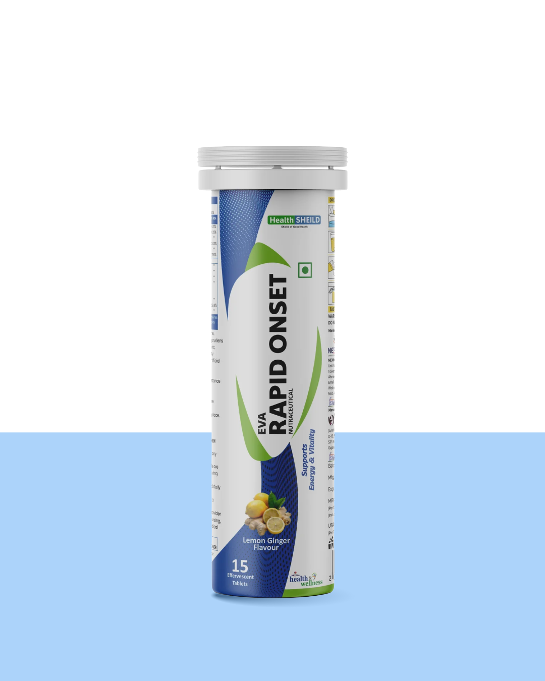 HealthSheild EVA Rapid Onset Effervescent – Energy & Vitality for Women | HealthSheild