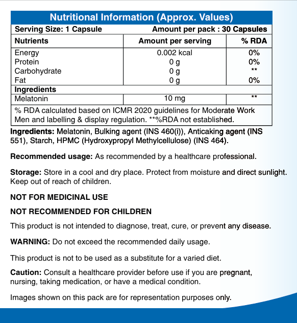 HealthSheild Sleep & Relax – Melatonin 10mg | Restful Sleep Support - Image 5