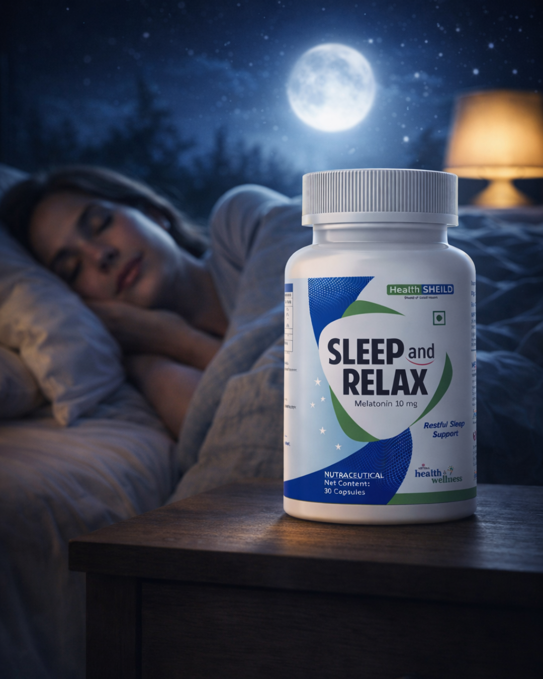 HealthSheild Sleep & Relax – Melatonin 10mg | Restful Sleep Support - Image 4